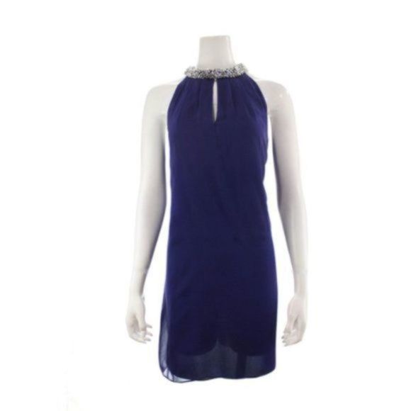 DIANE VON FURSTENBERG Embellished Silk DresS - Picture 1 of 4